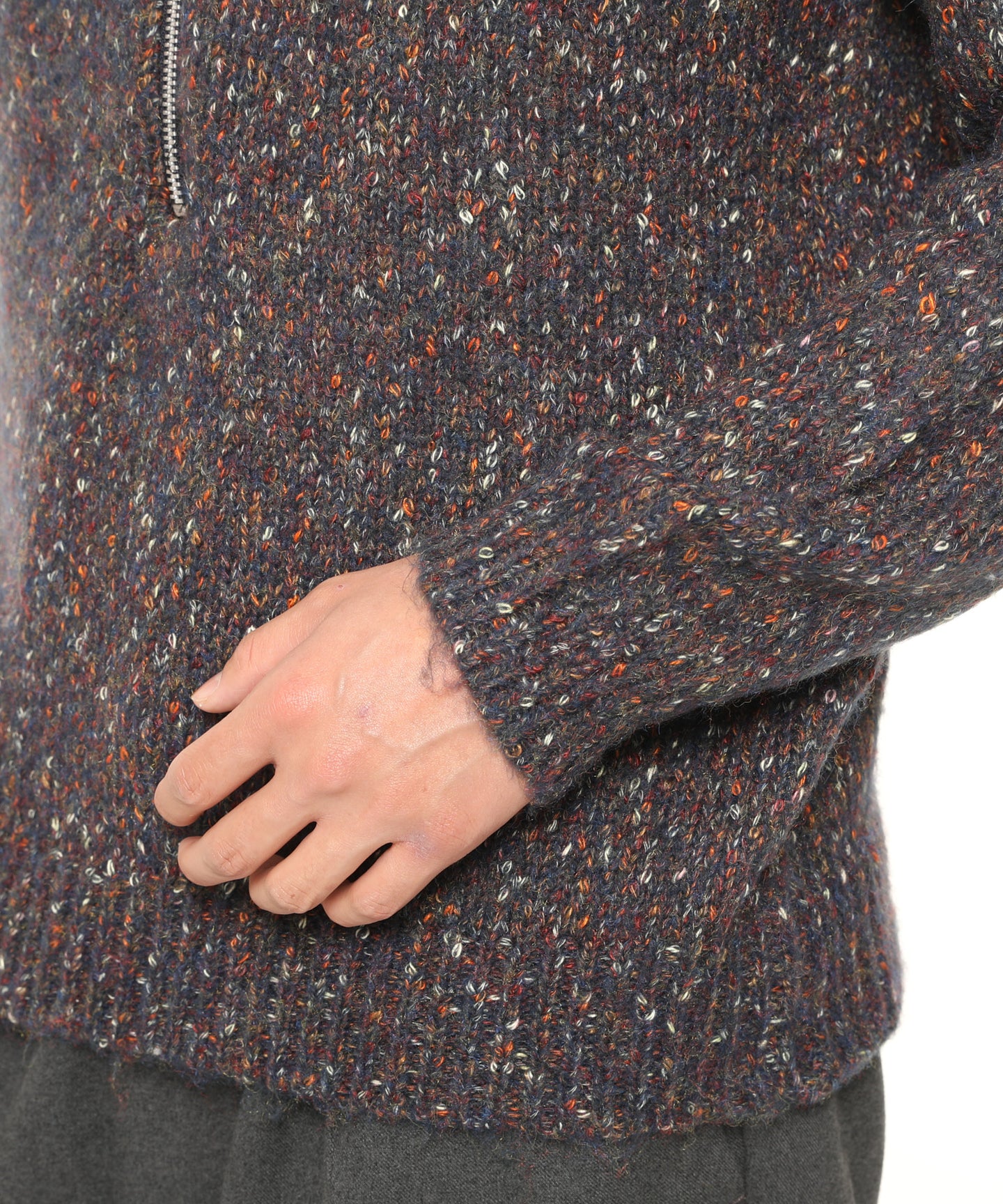 Arnold Palmer 【残り2点】カラーメランジ ハーフジッププルオーバーニット